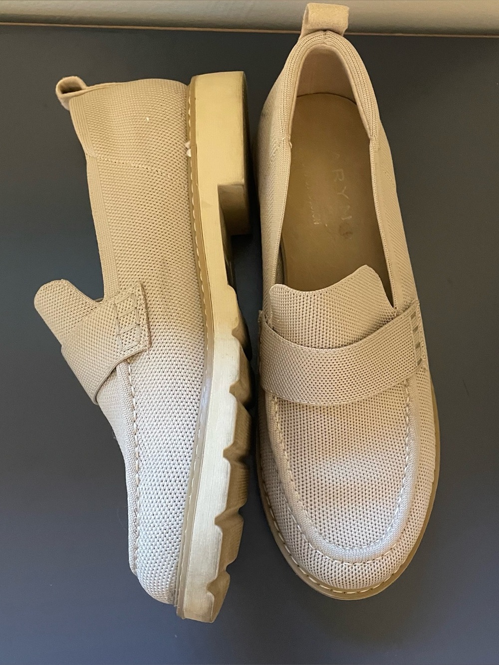 Taryn Rose Tan Loafers Size 9